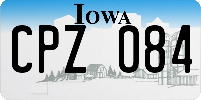 IA license plate CPZ084