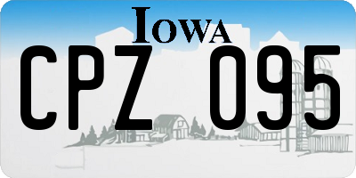 IA license plate CPZ095