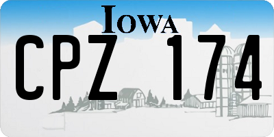 IA license plate CPZ174