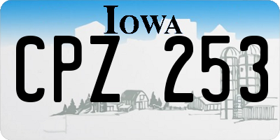 IA license plate CPZ253