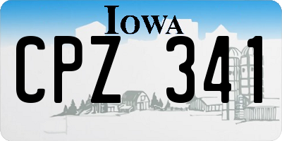 IA license plate CPZ341