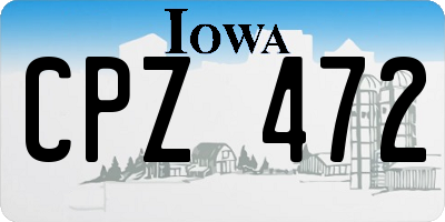IA license plate CPZ472