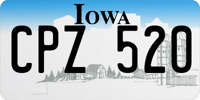 IA license plate CPZ520