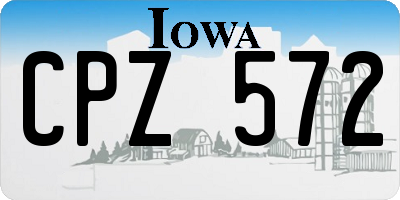 IA license plate CPZ572