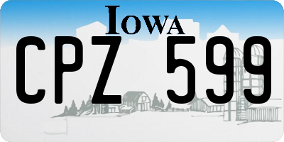 IA license plate CPZ599