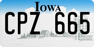 IA license plate CPZ665