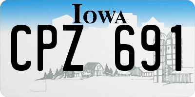 IA license plate CPZ691