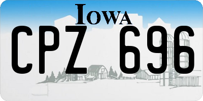 IA license plate CPZ696