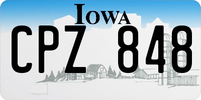 IA license plate CPZ848