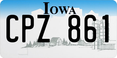 IA license plate CPZ861