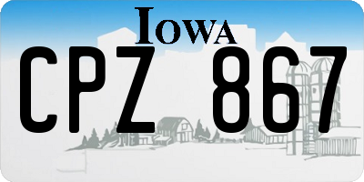 IA license plate CPZ867