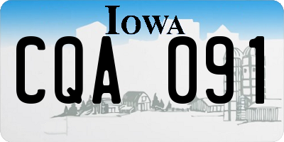 IA license plate CQA091