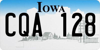 IA license plate CQA128
