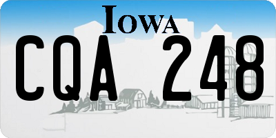 IA license plate CQA248
