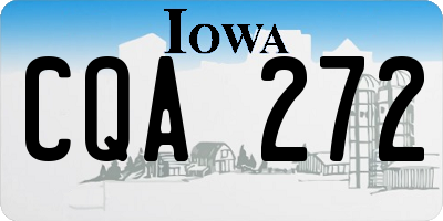 IA license plate CQA272