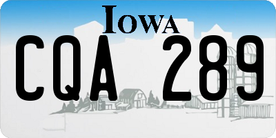 IA license plate CQA289