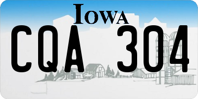 IA license plate CQA304