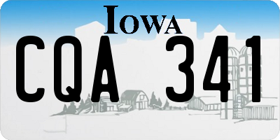 IA license plate CQA341