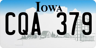 IA license plate CQA379