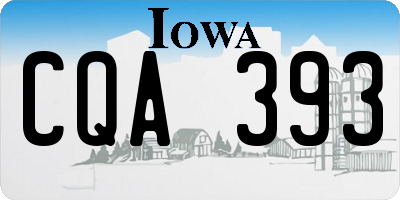 IA license plate CQA393