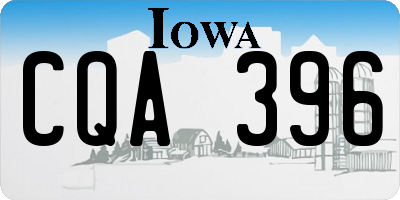 IA license plate CQA396