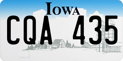IA license plate CQA435