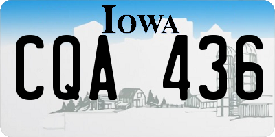 IA license plate CQA436