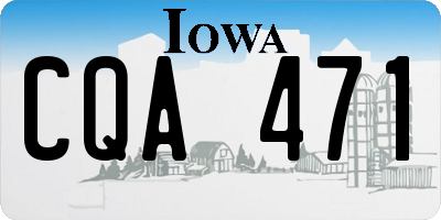 IA license plate CQA471