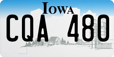 IA license plate CQA480
