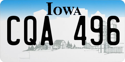 IA license plate CQA496