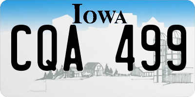 IA license plate CQA499
