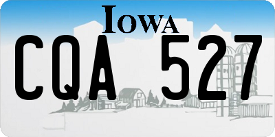 IA license plate CQA527