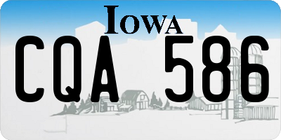 IA license plate CQA586