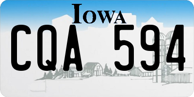IA license plate CQA594