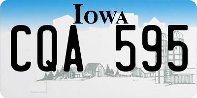 IA license plate CQA595