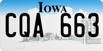 IA license plate CQA663