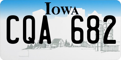 IA license plate CQA682