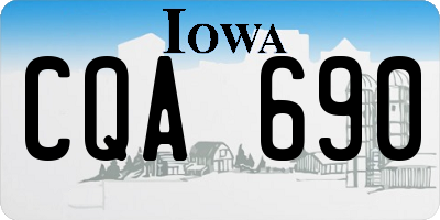 IA license plate CQA690
