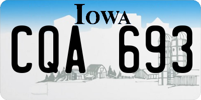 IA license plate CQA693