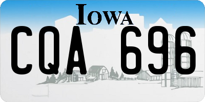 IA license plate CQA696