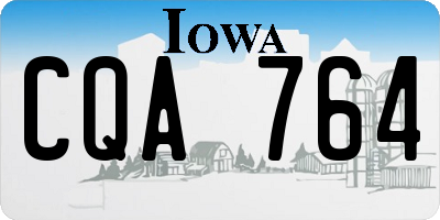 IA license plate CQA764