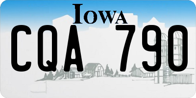 IA license plate CQA790