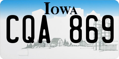 IA license plate CQA869