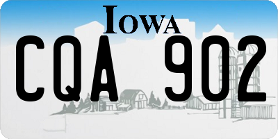 IA license plate CQA902