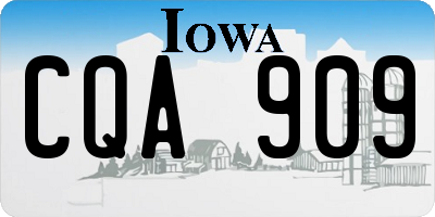 IA license plate CQA909