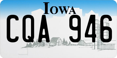 IA license plate CQA946