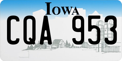 IA license plate CQA953