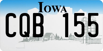 IA license plate CQB155