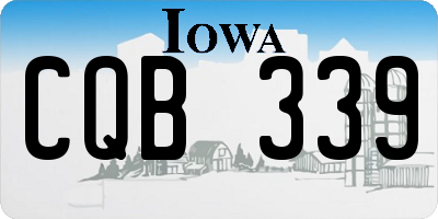 IA license plate CQB339