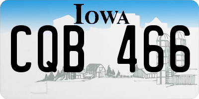 IA license plate CQB466